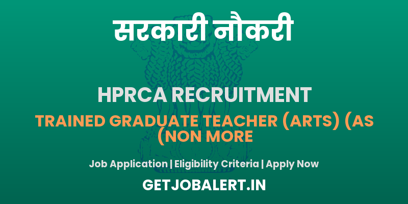 HPRCA TGT Recruitment 2025 - Apply Online for 937 TGT Posts