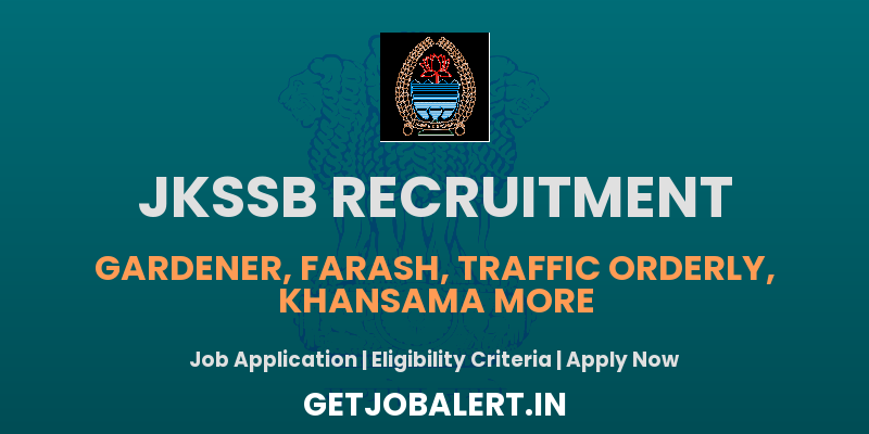 JKSSB Recruitment 2025: Apply for Various Vacancies Online!