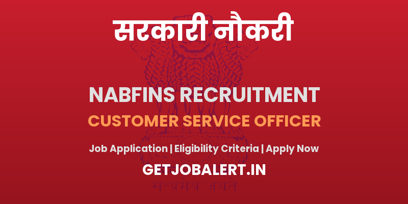 NABFINS Customer Service Officer Recruitment 2025 - Apply Online