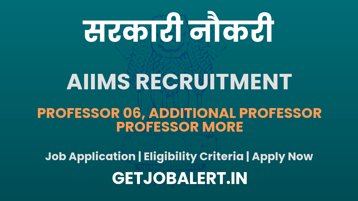 AIIMS Gorakhpur Faculty Recruitment 2025 - Apply Online 50 Posts Before June 29