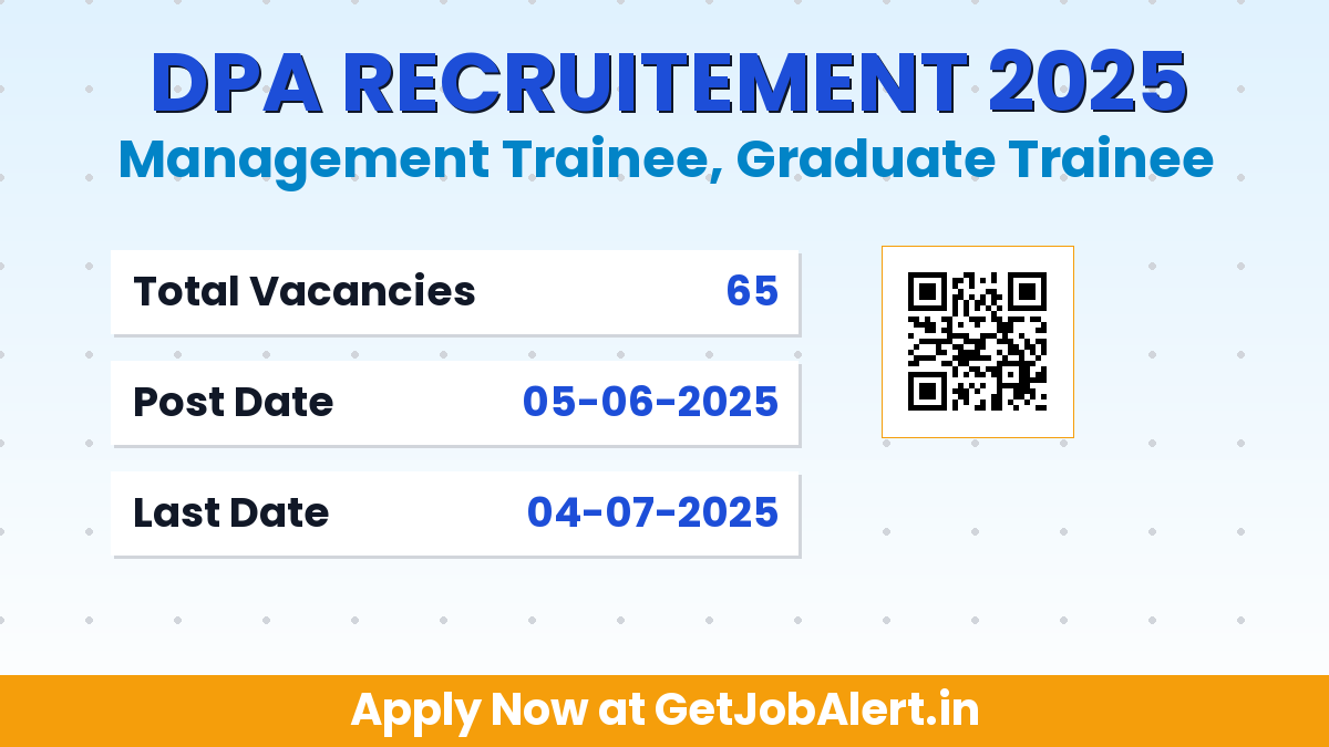 Deendayal Port Authority Recruitment 2025 - Apply Online for 65 Management Trainee, Graduate Trainee Posts