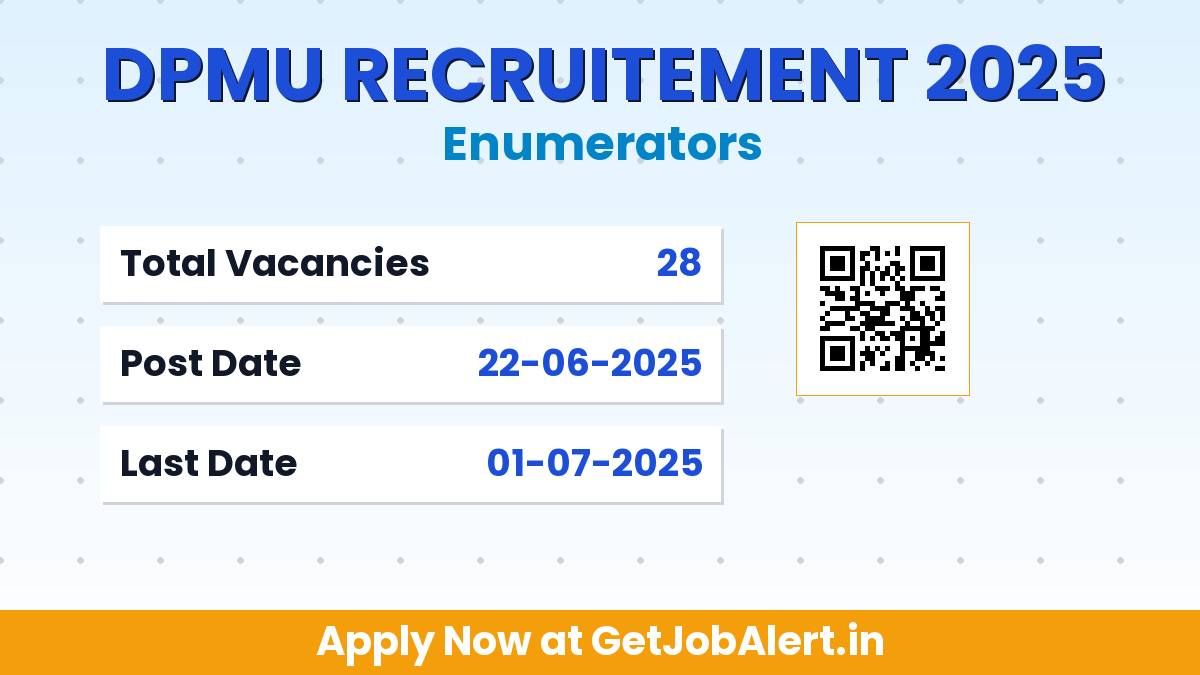 DPMU Nayagarh Enumerators Recruitment 2025 - Apply Offline for 28 Posts