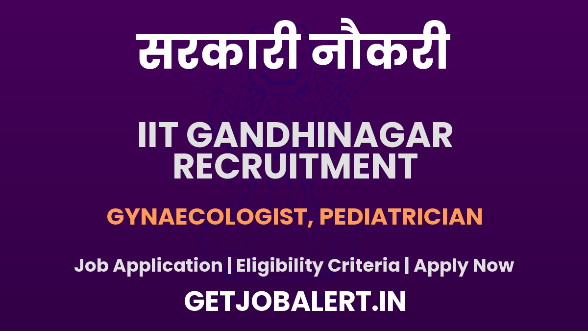IIT Gandhinagar Recruitment 2025 - Apply Online for 02 Consultant Posts