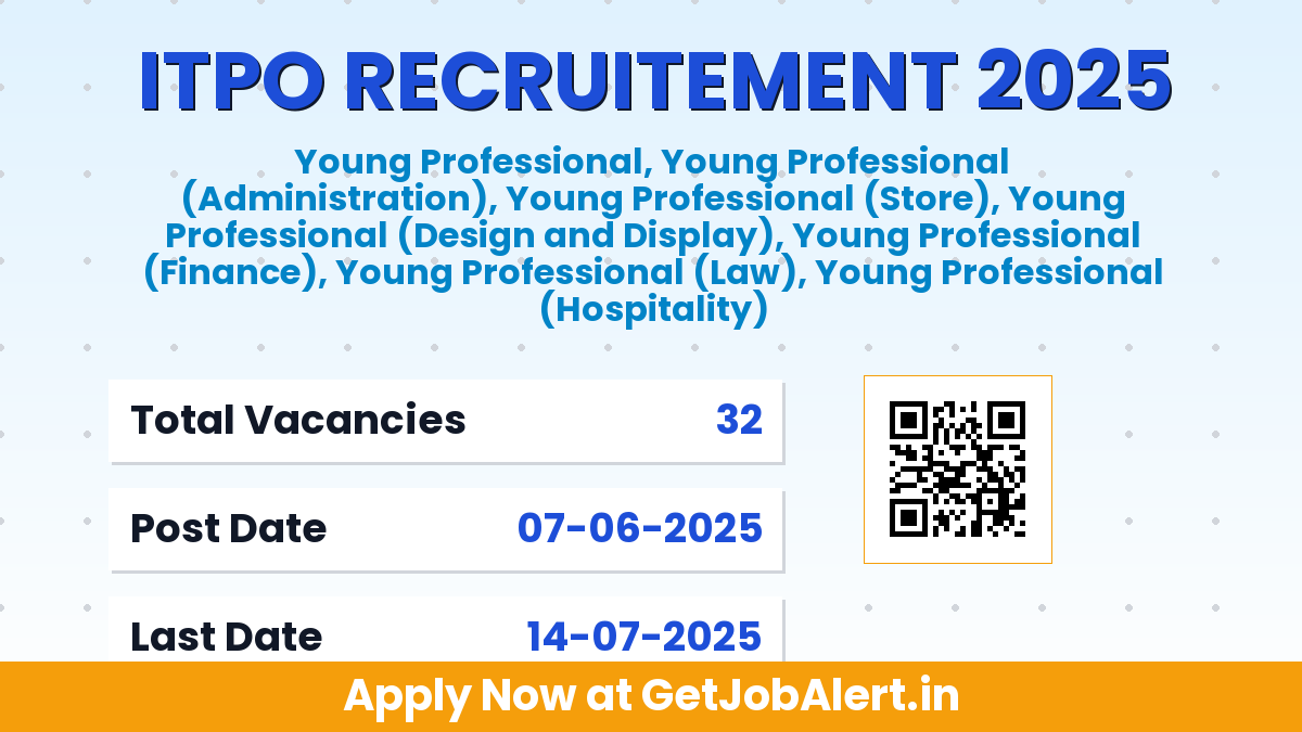 ITPO Young Professional Recruitment 2025 - Apply Offline for 32 Posts