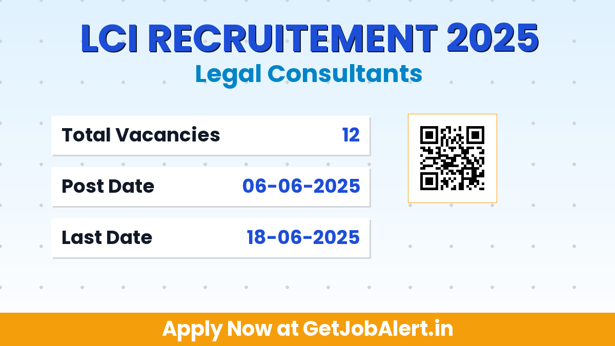 Law Commission of India Legal Consultants Recruitment 2025 - Apply Offline for 12 Posts