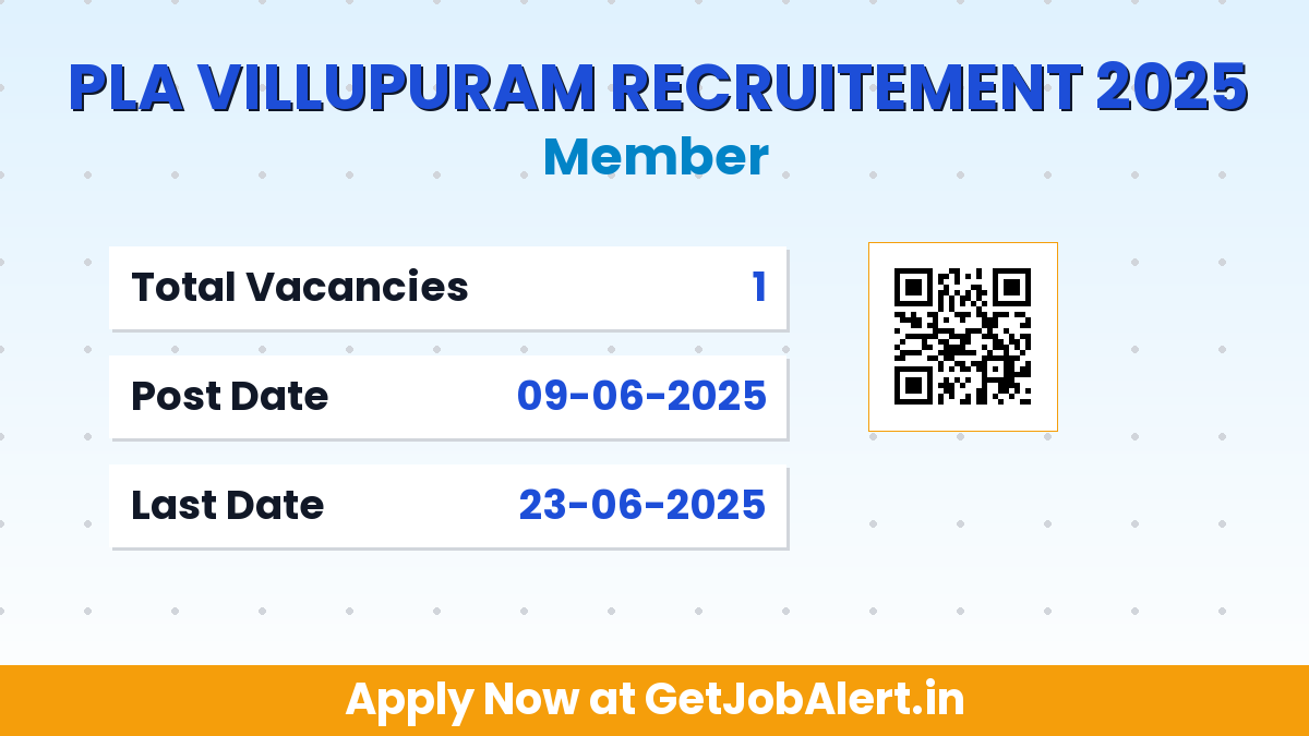 Permanent Lok Adalat Villupuram Member Recruitment 2025 - Apply Offline for 01 Posts