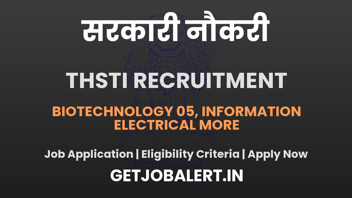 THSTI Apprentice Recruitment 2025 - Apply Offline for 9 Posts