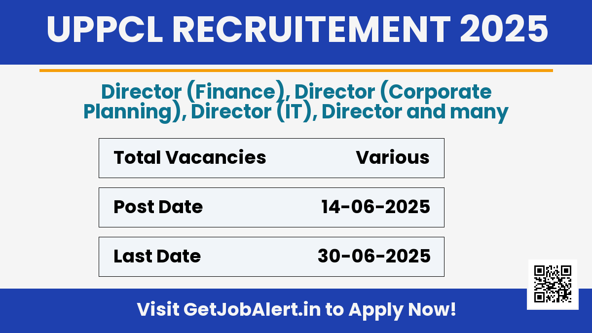 UPPCL Director Recruitment 2025 - Apply Offline