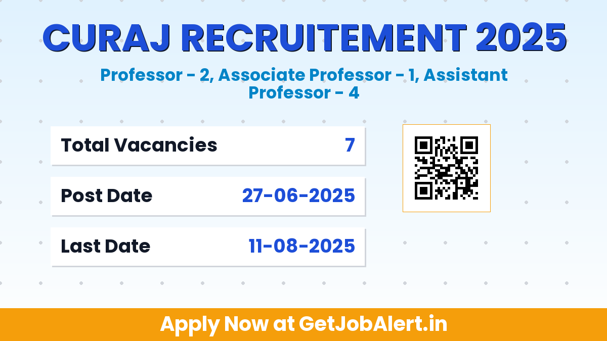 Central University of Rajasthan Teaching Staff Recruitment 2025 - Apply Online for 07 Assistant Professor, Associate Professor and More Posts