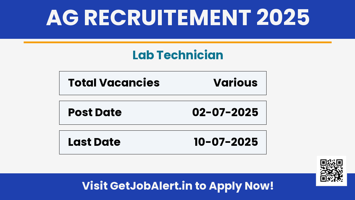 Arogyasathi Gujarat Lab Technician Recruitment 2025 - Apply Online