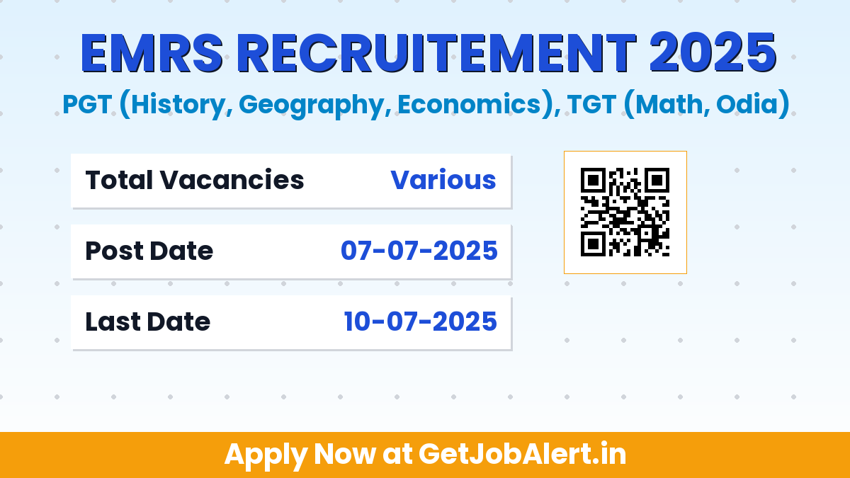 EMRS Chandragiri PGT, TGT Recruitment 2025 - Walk in for Guest Teacher Posts
