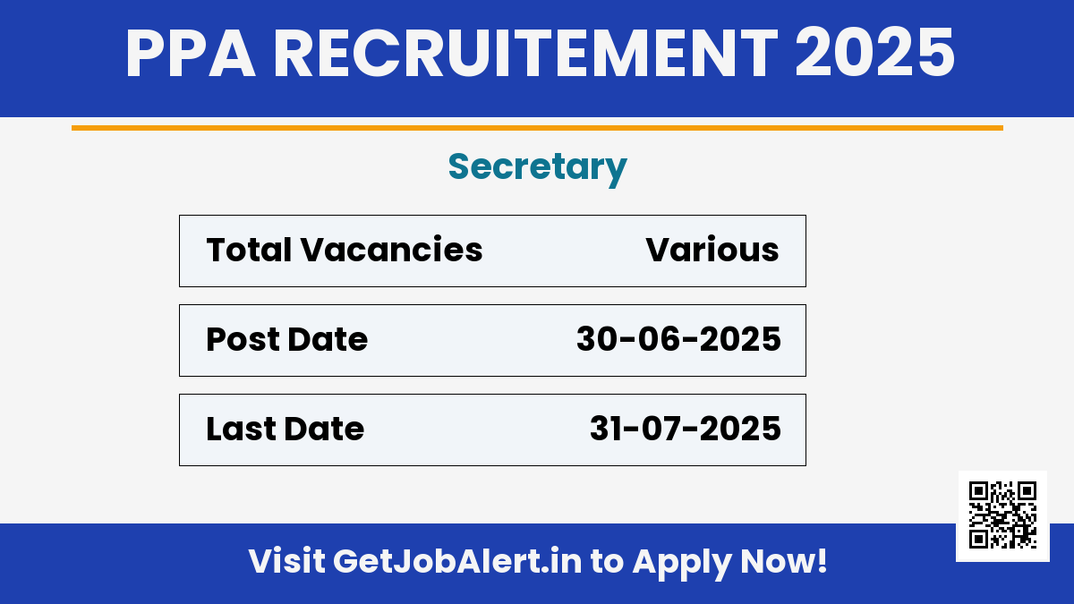 Paradip Port Authority Secretary Recruitment 2025 - Apply Online